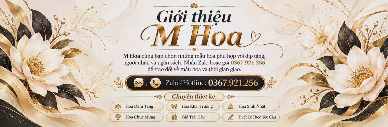 Ảnh bìa Shop hoa tươi Phường Cẩm Thành Quảng Ngãi - Một món hoa, nhiều điều muốn nói